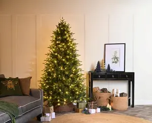 210cm prelit starlight lake fir tree