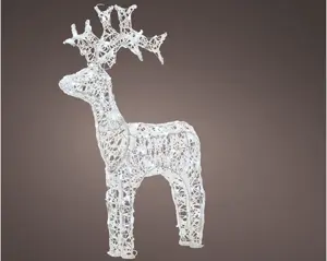 LED reindeer soft acrylic reindeer flashing o/d trans/cool w H.116cm - image 1