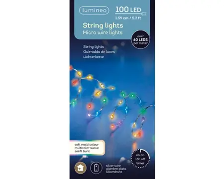 Micro LED extra dense lights BO silver/soft multi L.159cm - image 3